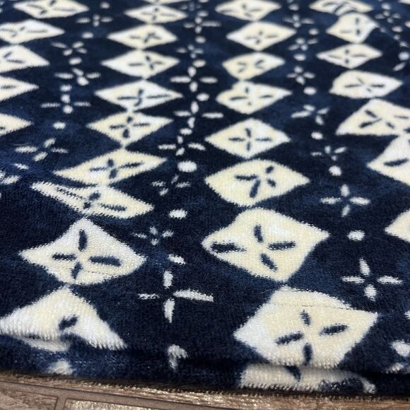 J Crew Shirt Mens L oarsman Textured Terry Cloth Toweling Polo AOP Geometric - Picture 5 of 11